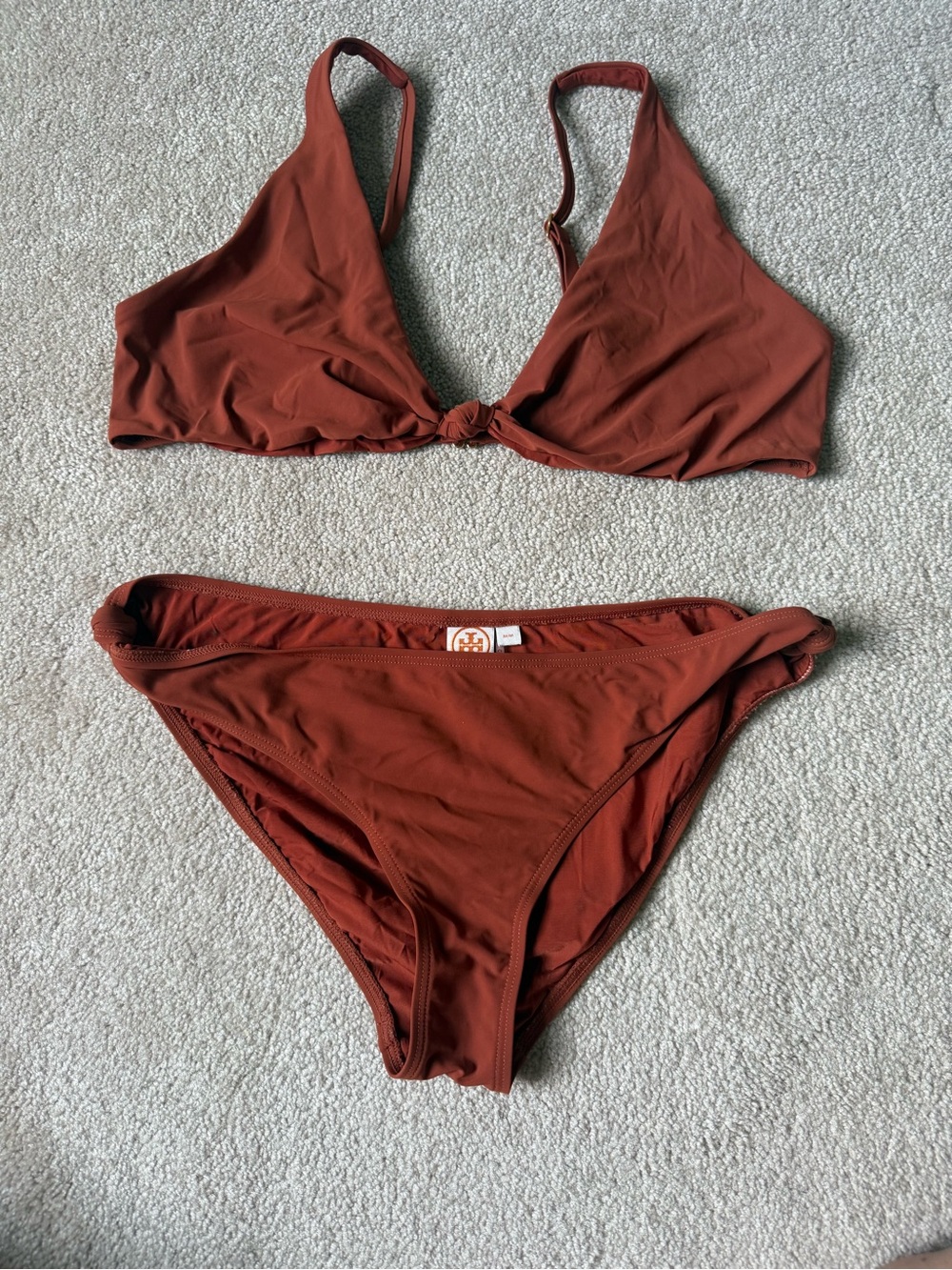 Tory Burch Burnt Orange  Triangle Bikini